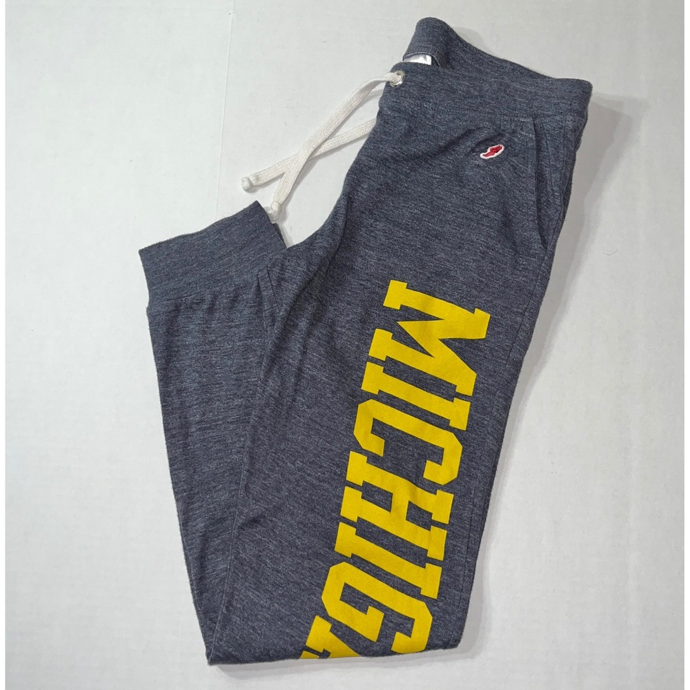 University of Michigan Joggers Women's Small Navy Blue Wolverines Collegiate